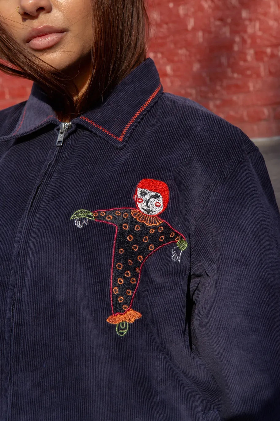 Navy Circus Corduroy Jacket