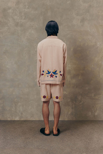 Petal Bird Long Sleeve Shirt