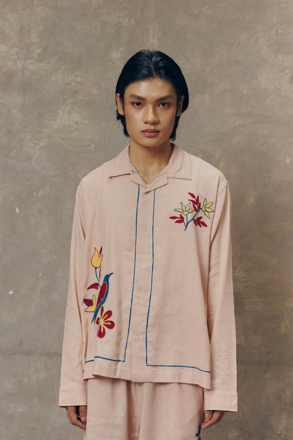 Petal Bird Long Sleeve Shirt