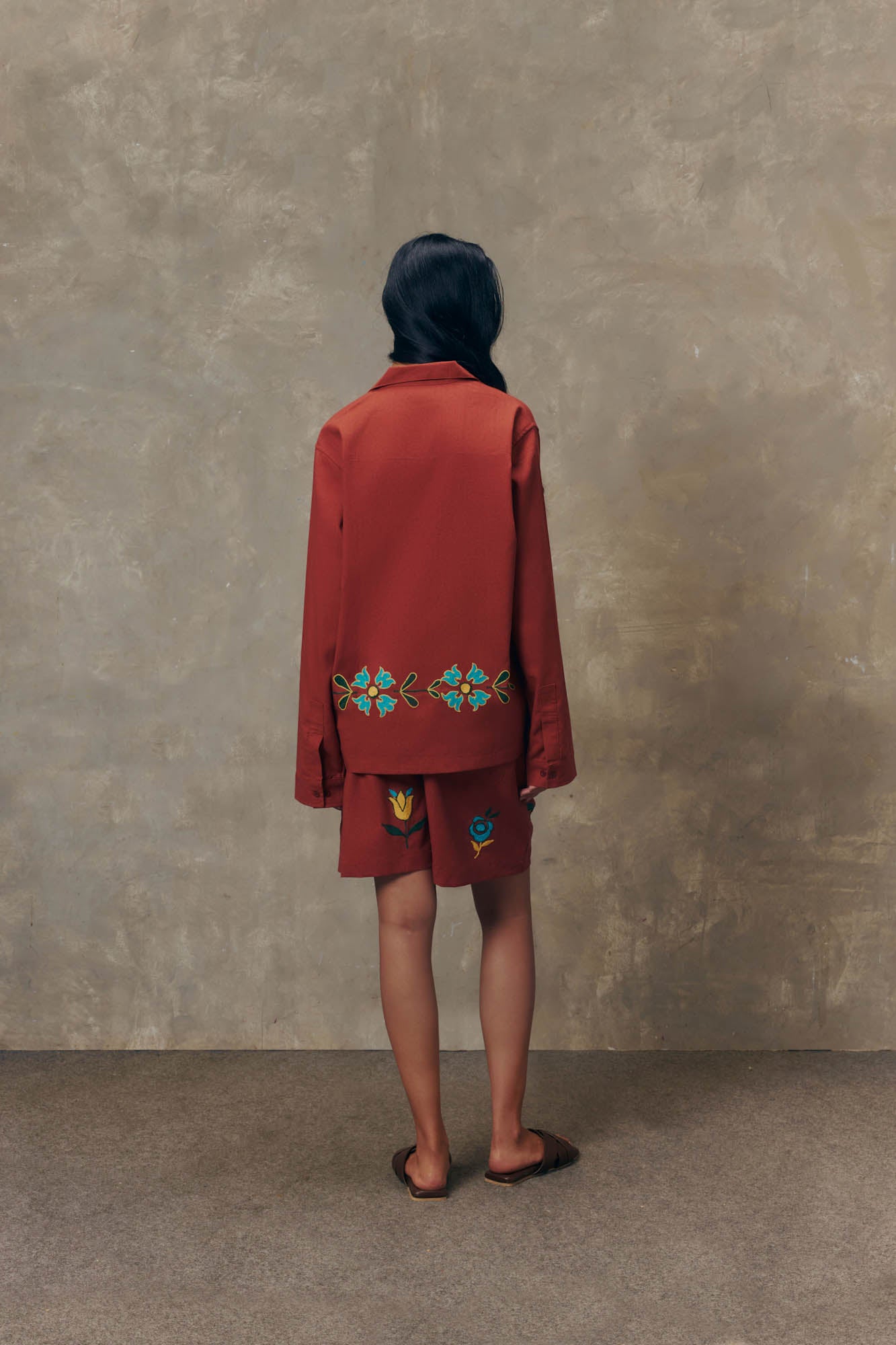 Sienna Terracotta Long Sleeve Shirt