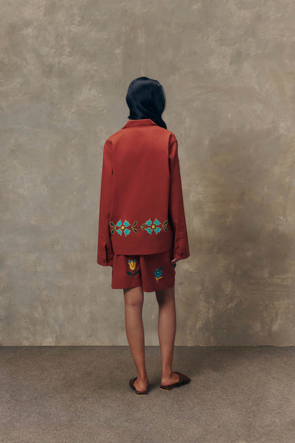Sienna Terracotta Long Sleeve Shirt