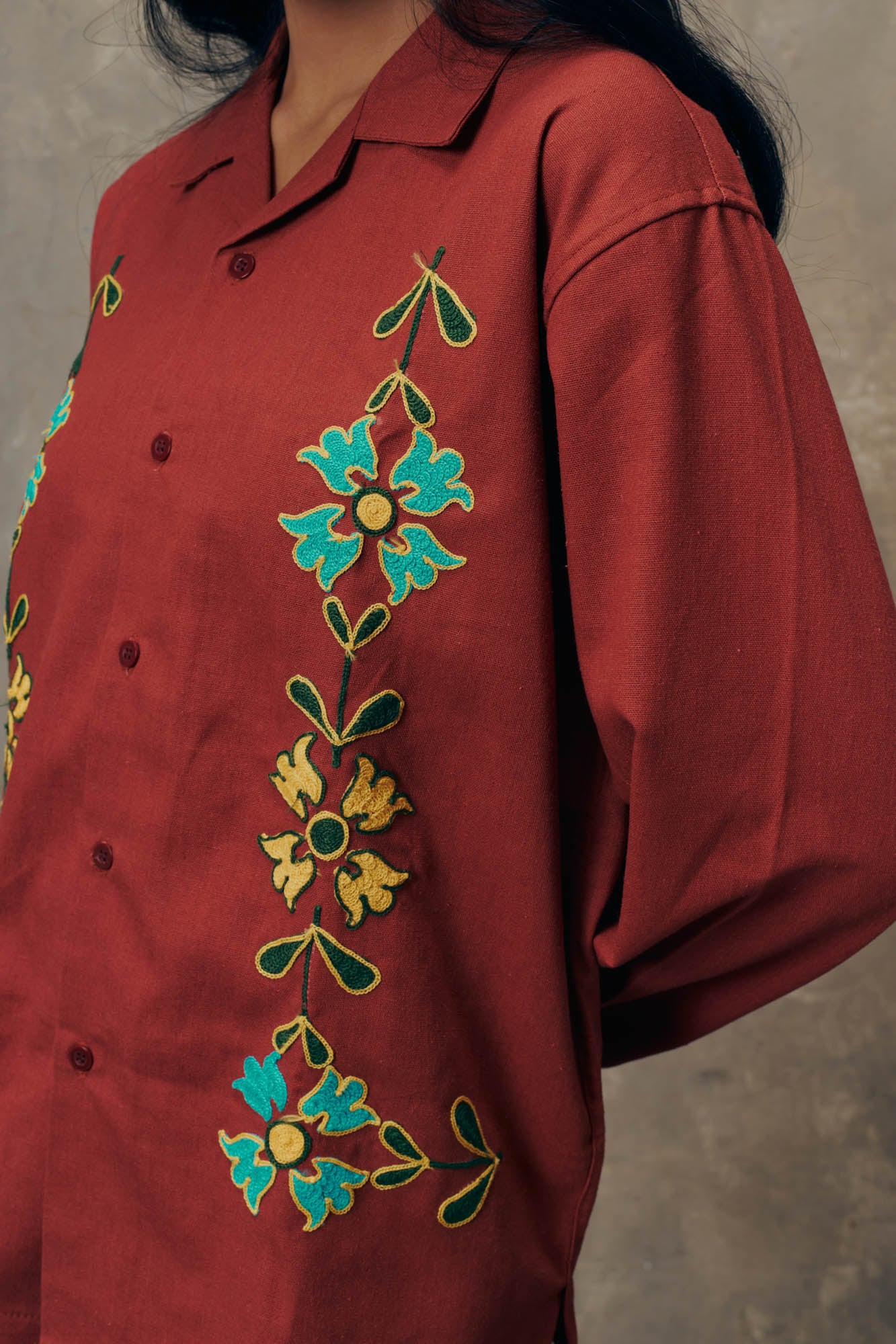 Sienna Terracotta Long Sleeve Shirt