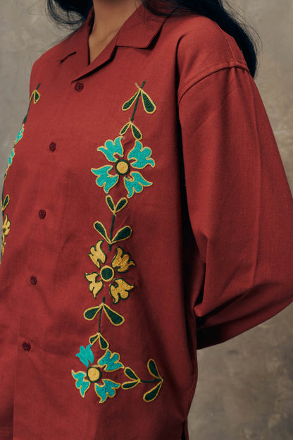 Sienna Terracotta Long Sleeve Shirt