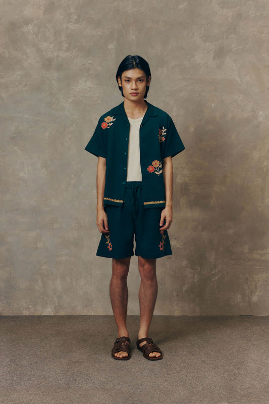 Blooming Emerald Short Sleeve Shirt