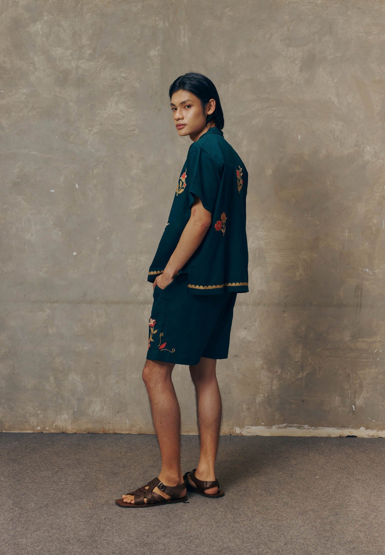Fleur Emerald Shorts