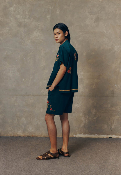 Fleur Emerald Shorts