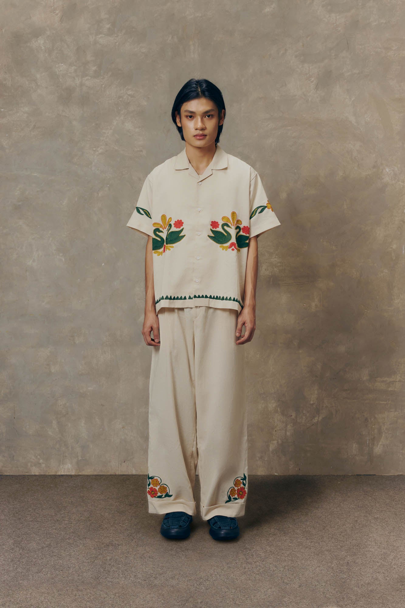 Floral Swan Shirt