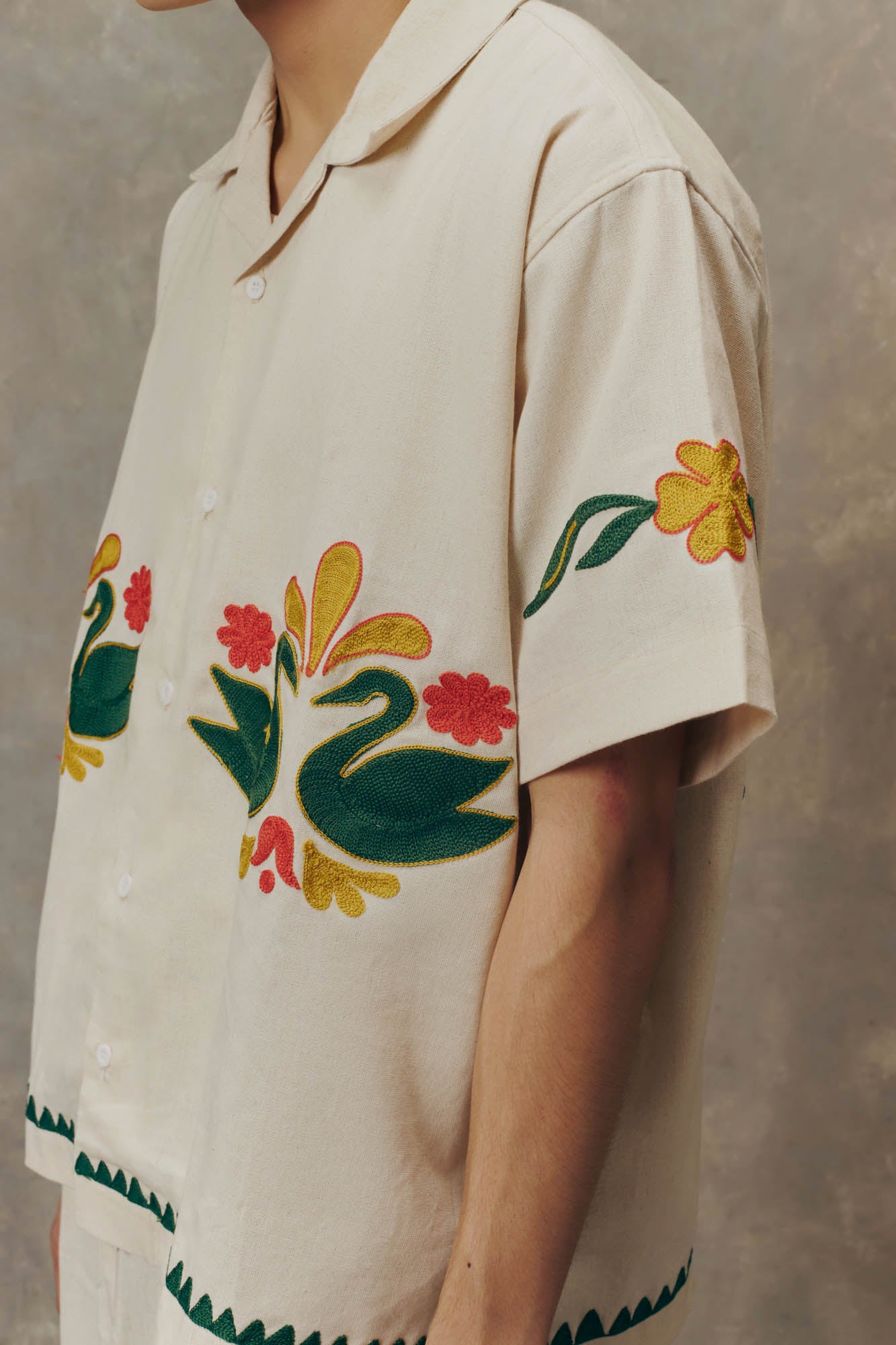 Floral Swan Shirt