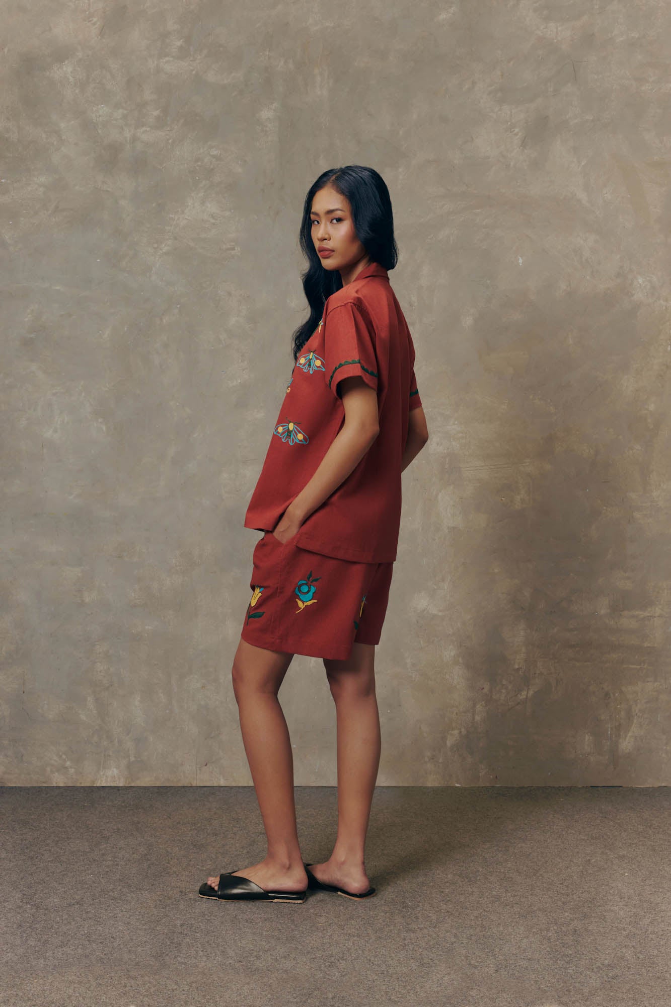 Butterfly Terracotta Shirt