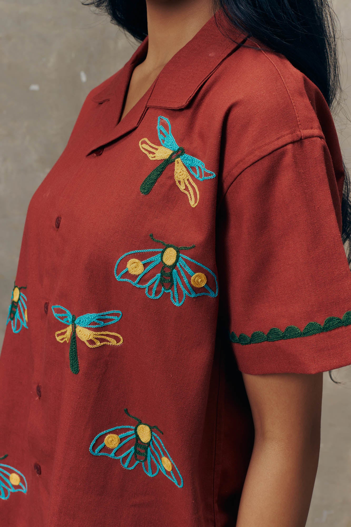 Butterfly Terracotta Shirt