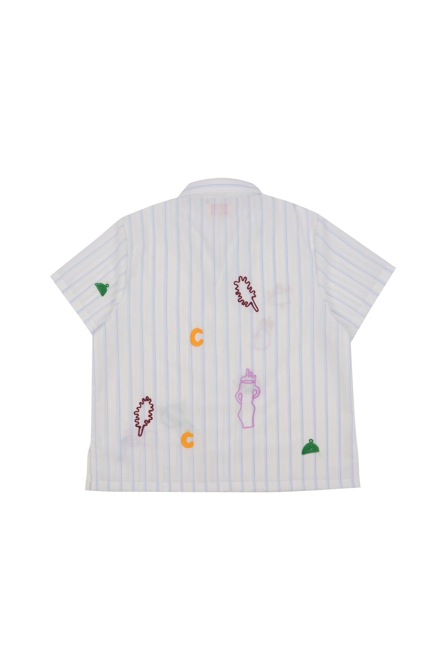 Stripes Harmonic Embroidery Shirt