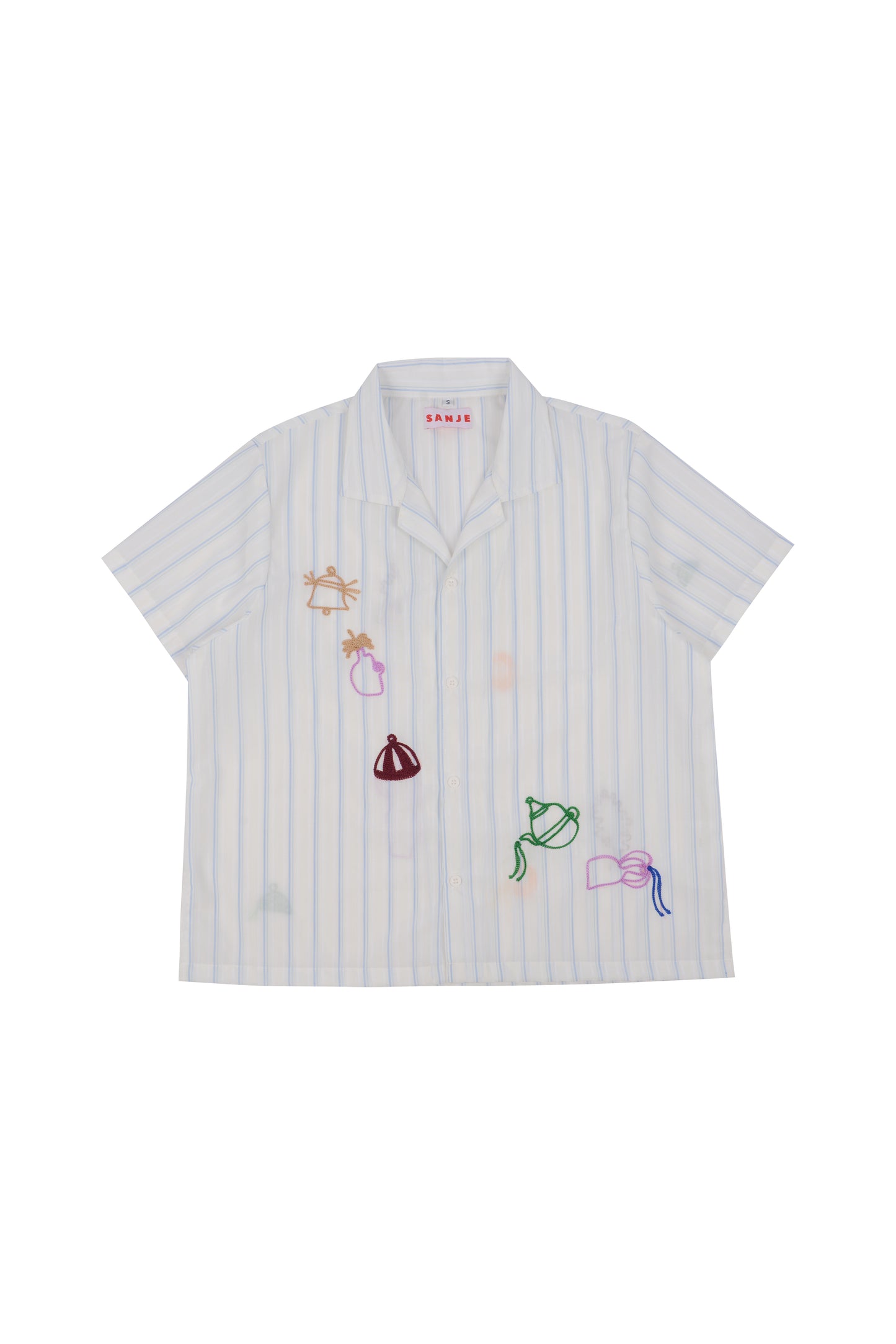 Stripes Harmonic Embroidery Shirt