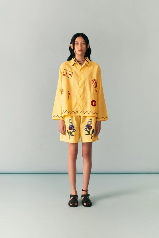 Casino Yellow Longsleeve Shirt