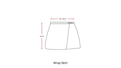 Toast Buttons Wrap Skirt