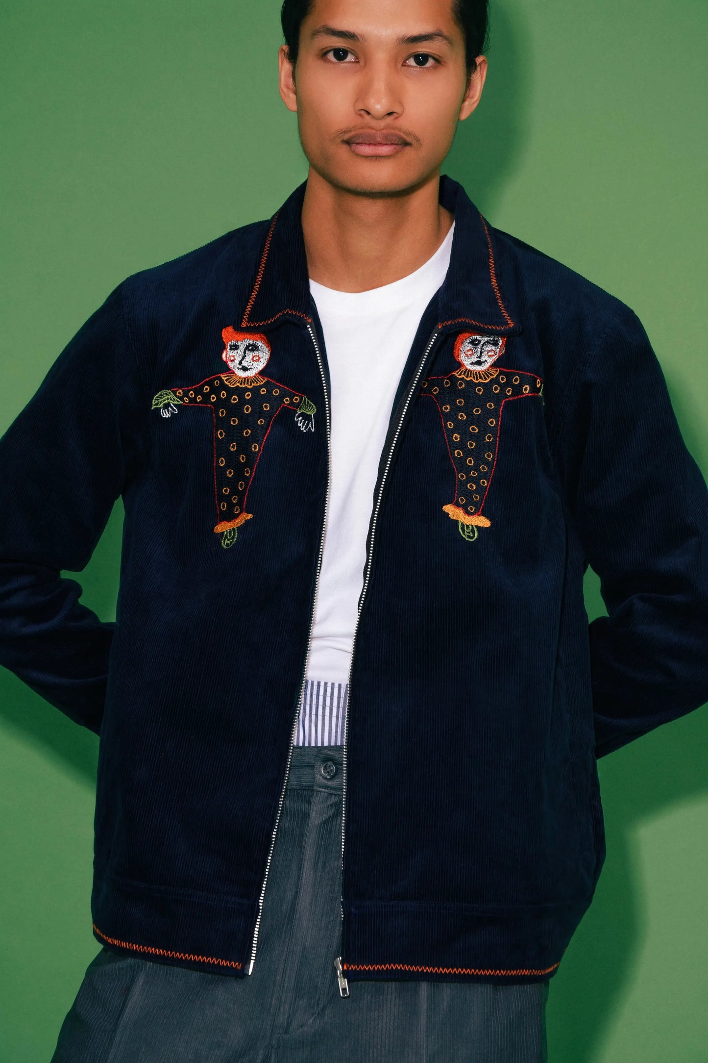 Navy Circus Corduroy Jacket