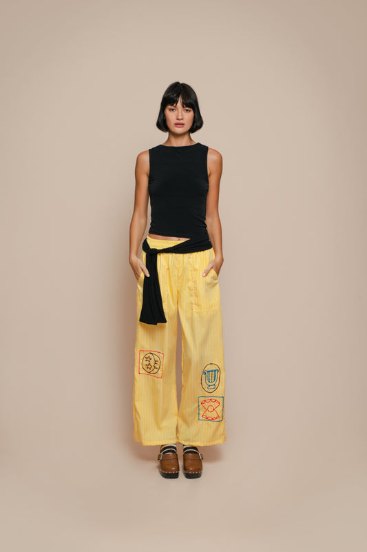 Yellow Celestial Long Pants