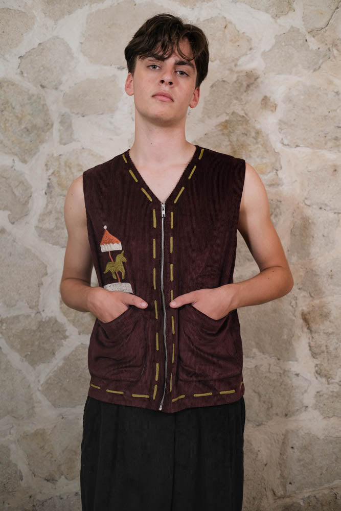Carousel Corduroy Vest