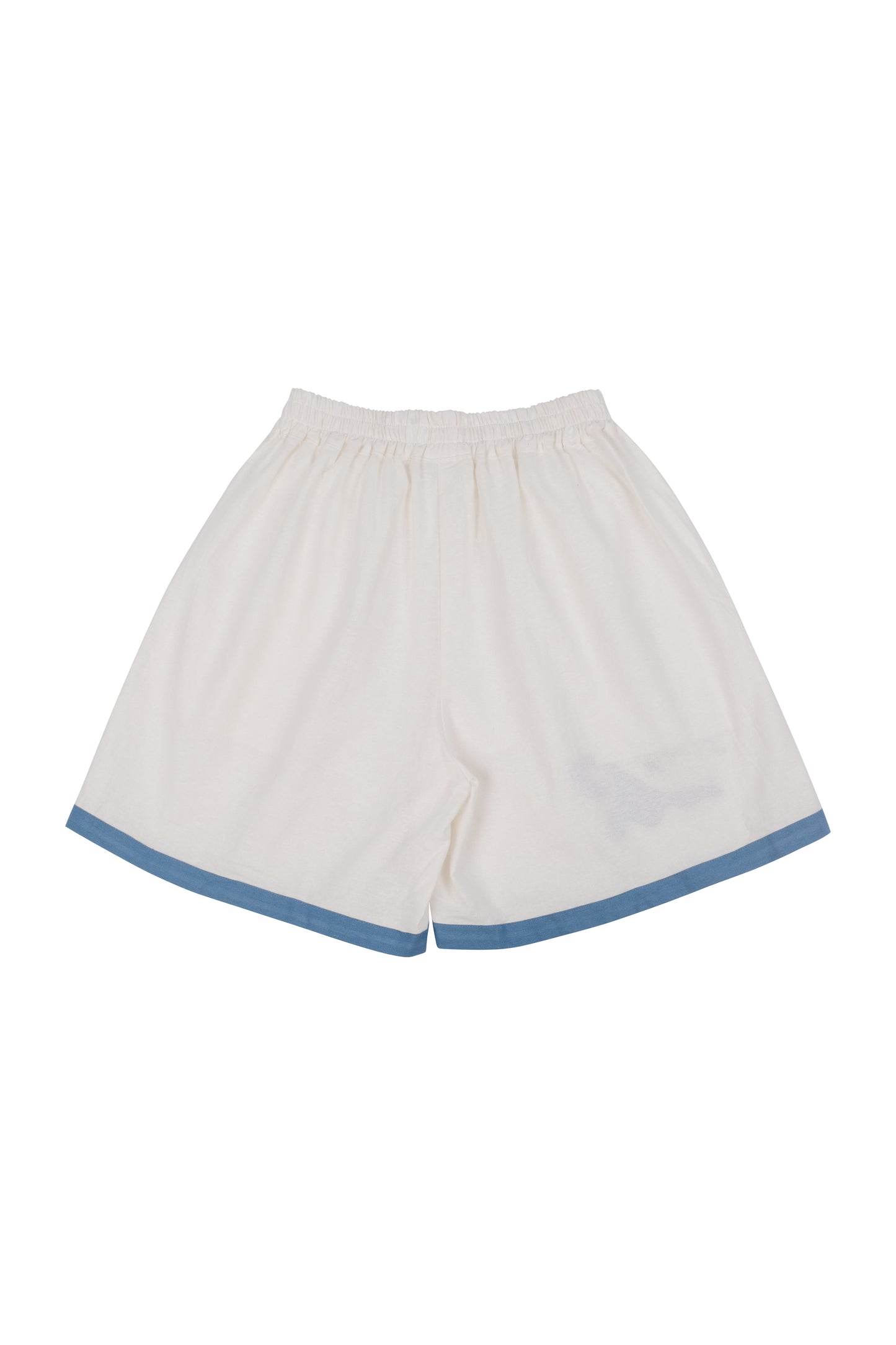 White Blue Trove Shorts