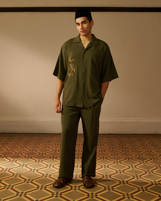 Bayu Set in Forest Green