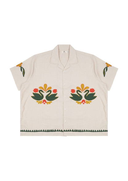 Floral Swan Shirt