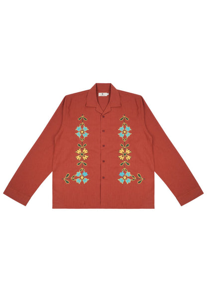 Sienna Terracotta Long Sleeve Shirt