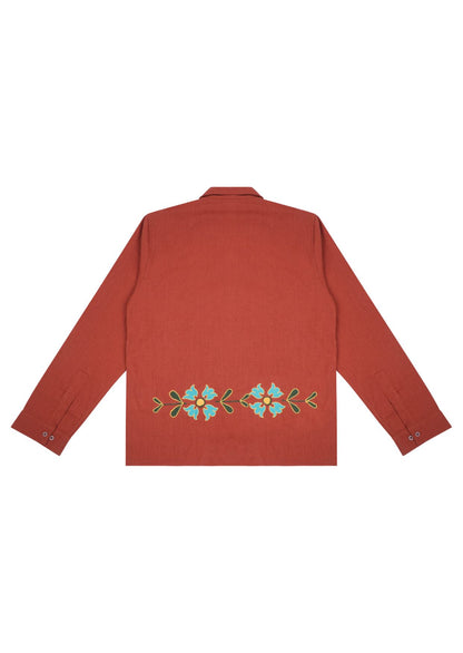 Sienna Terracotta Long Sleeve Shirt