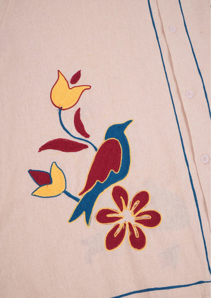 Petal Bird Long Sleeve Shirt