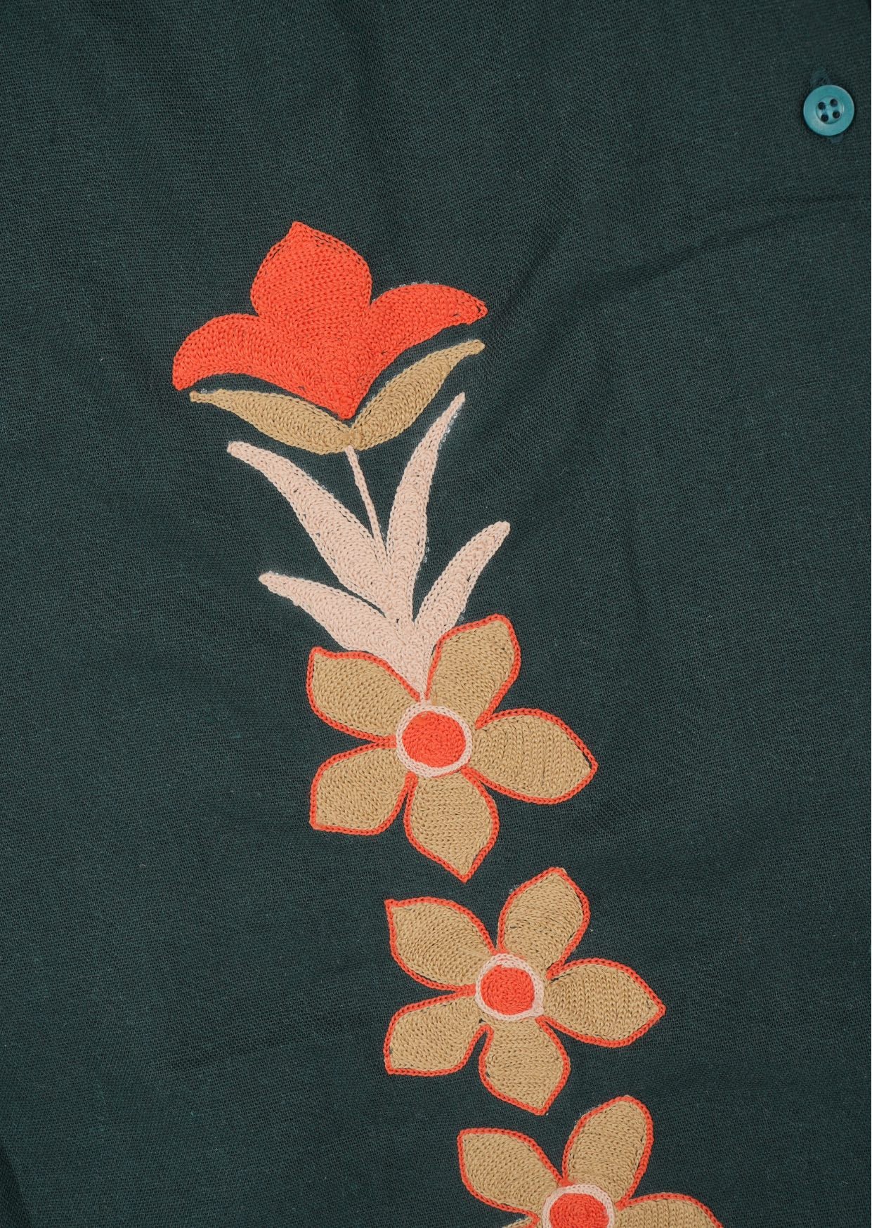 Emerald Blossom Long Sleeve Shirt