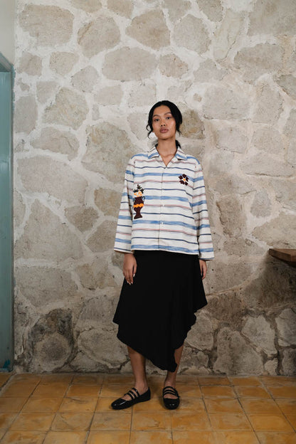 Vase Striped Long Sleeve Shirt
