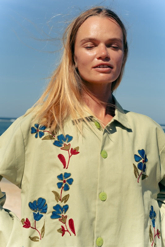 Bluebell Green Overshirt