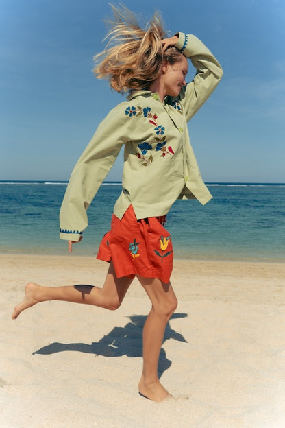 Bluebell Green Overshirt