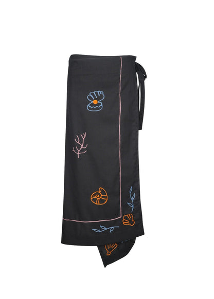 Island Wrap Maxi Skirt