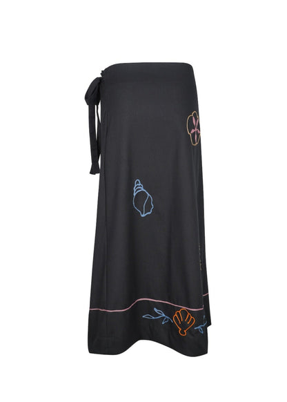 Island Wrap Maxi Skirt