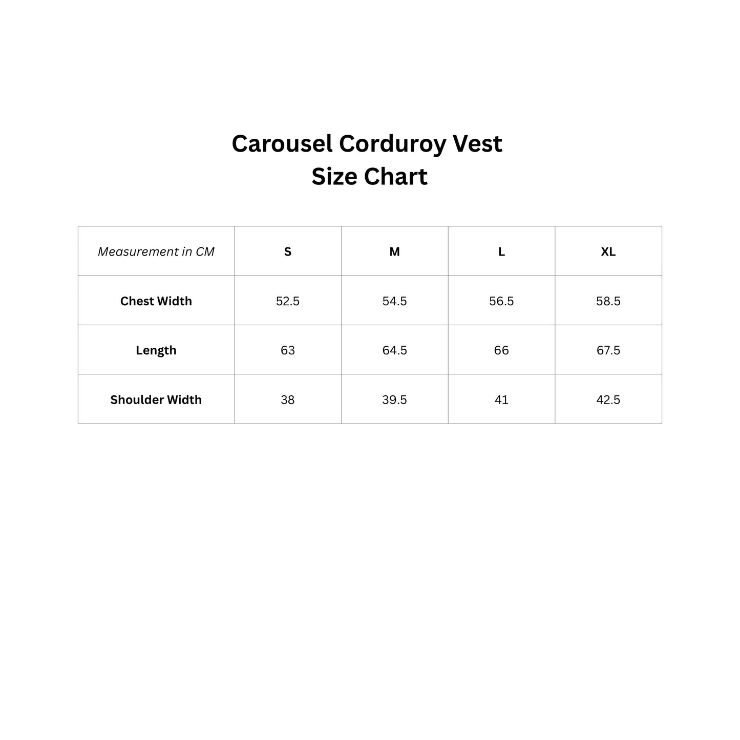 Carousel Corduroy Vest