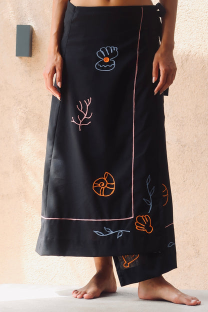 Island Wrap Maxi Skirt