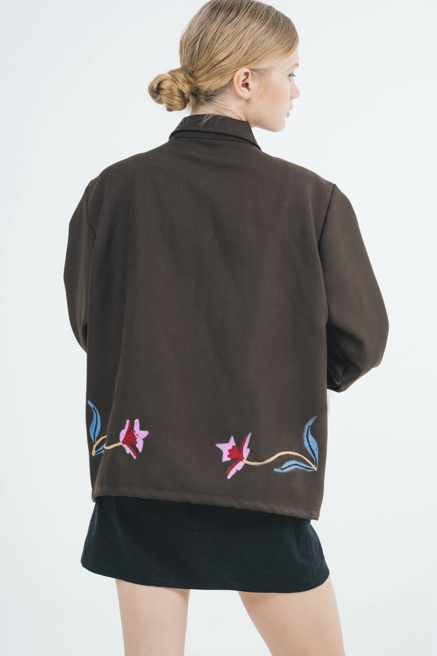 Flower Brown Jacket