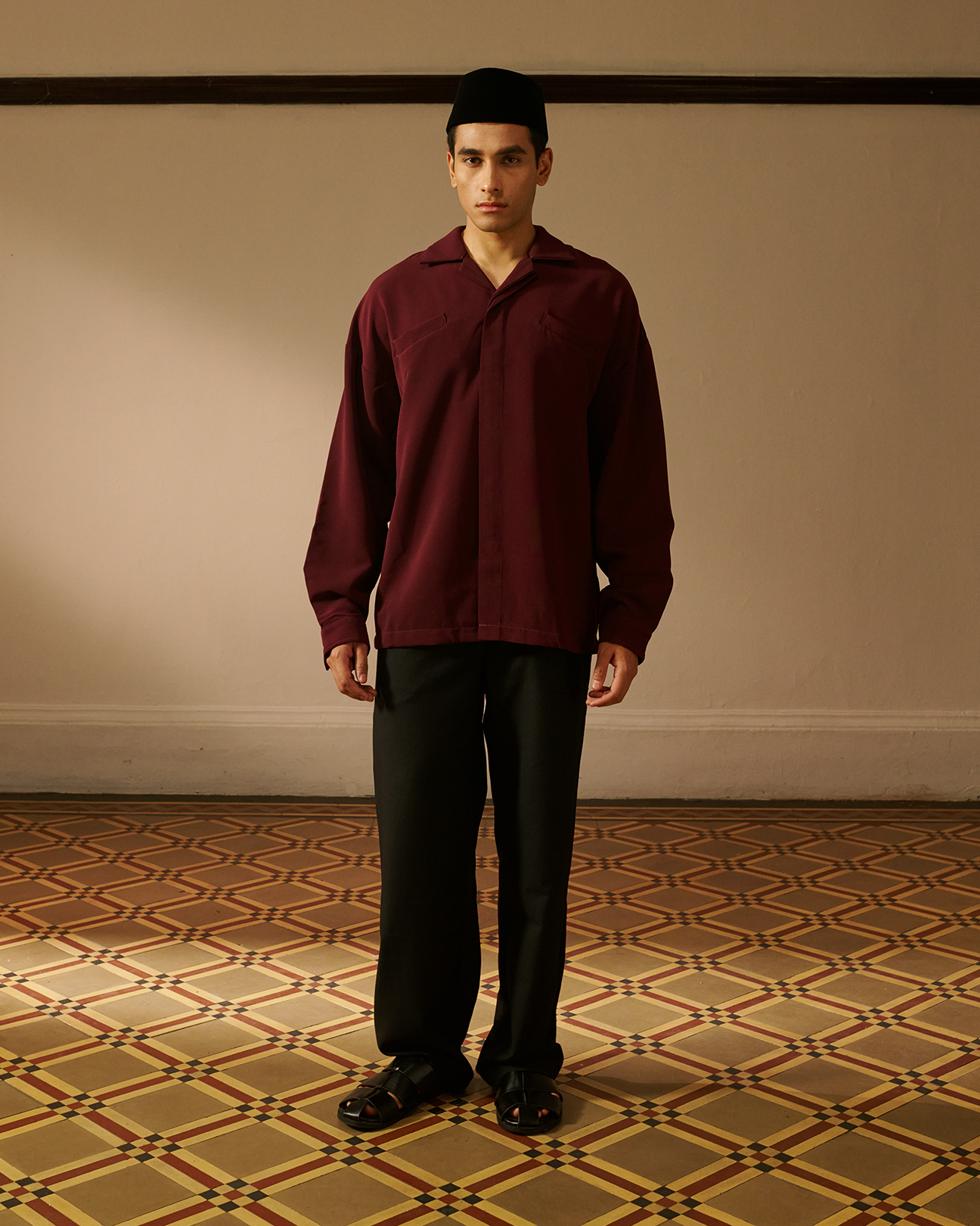 Rian Shirt in Burgundy