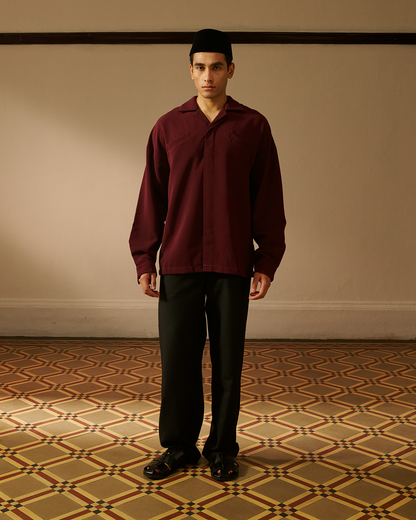 Rian Shirt in Burgundy