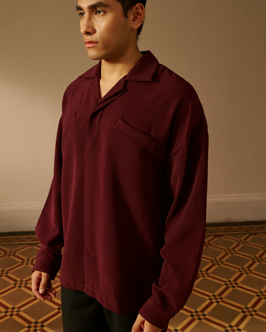 Rian Shirt in Burgundy