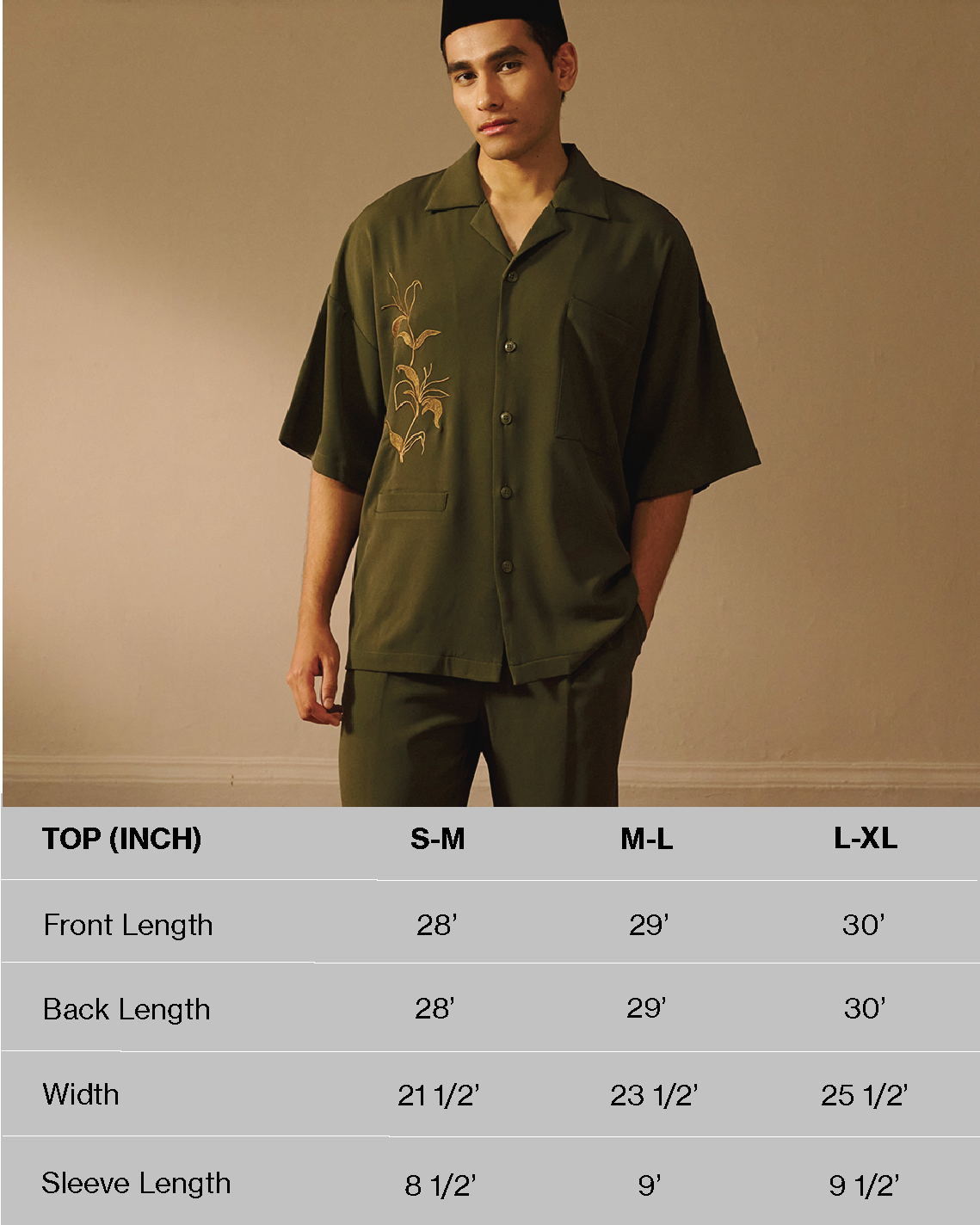 Bayu Set in Forest Green