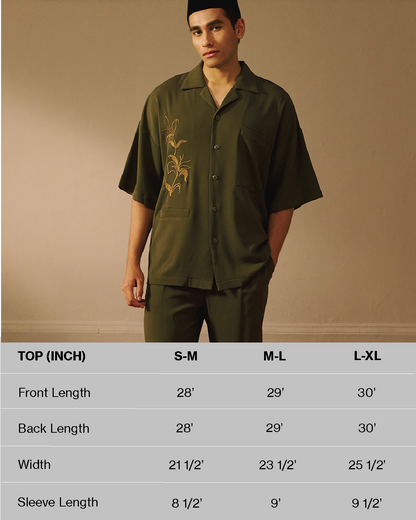 Bayu Set in Forest Green