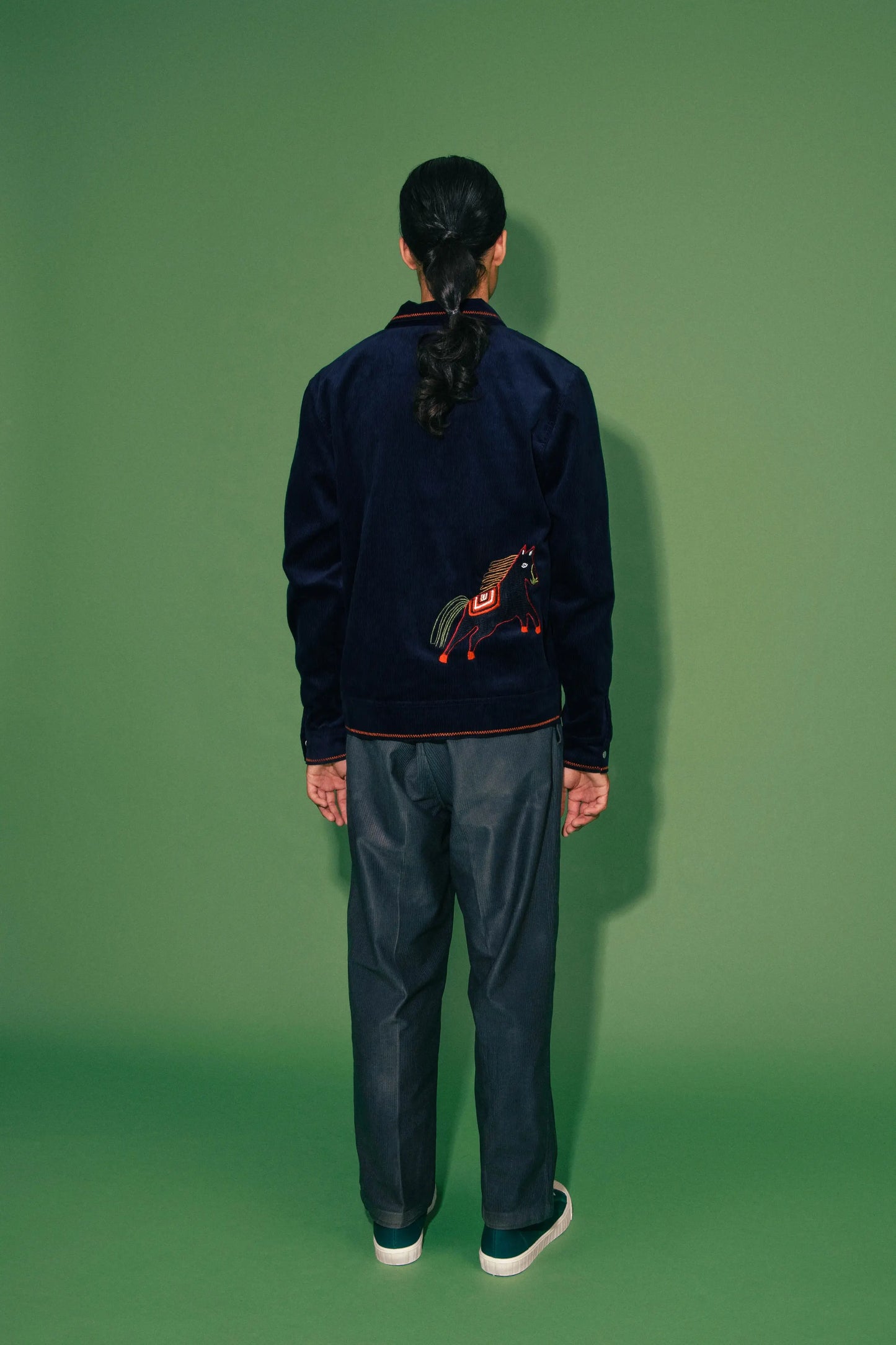 Navy Circus Corduroy Jacket