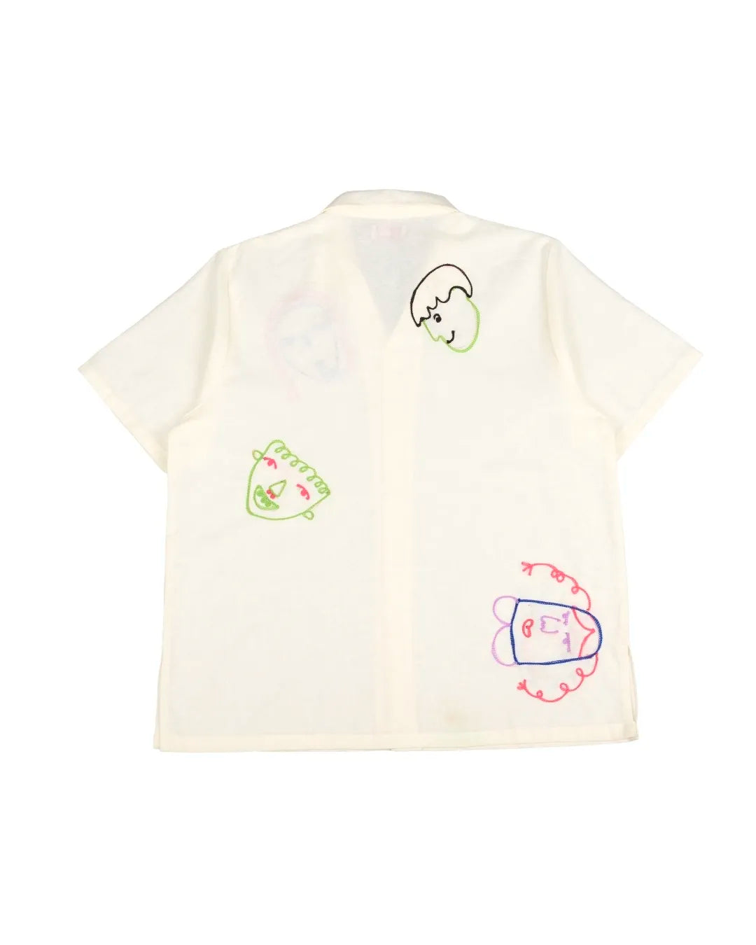 Friends Embroidery White Shirt